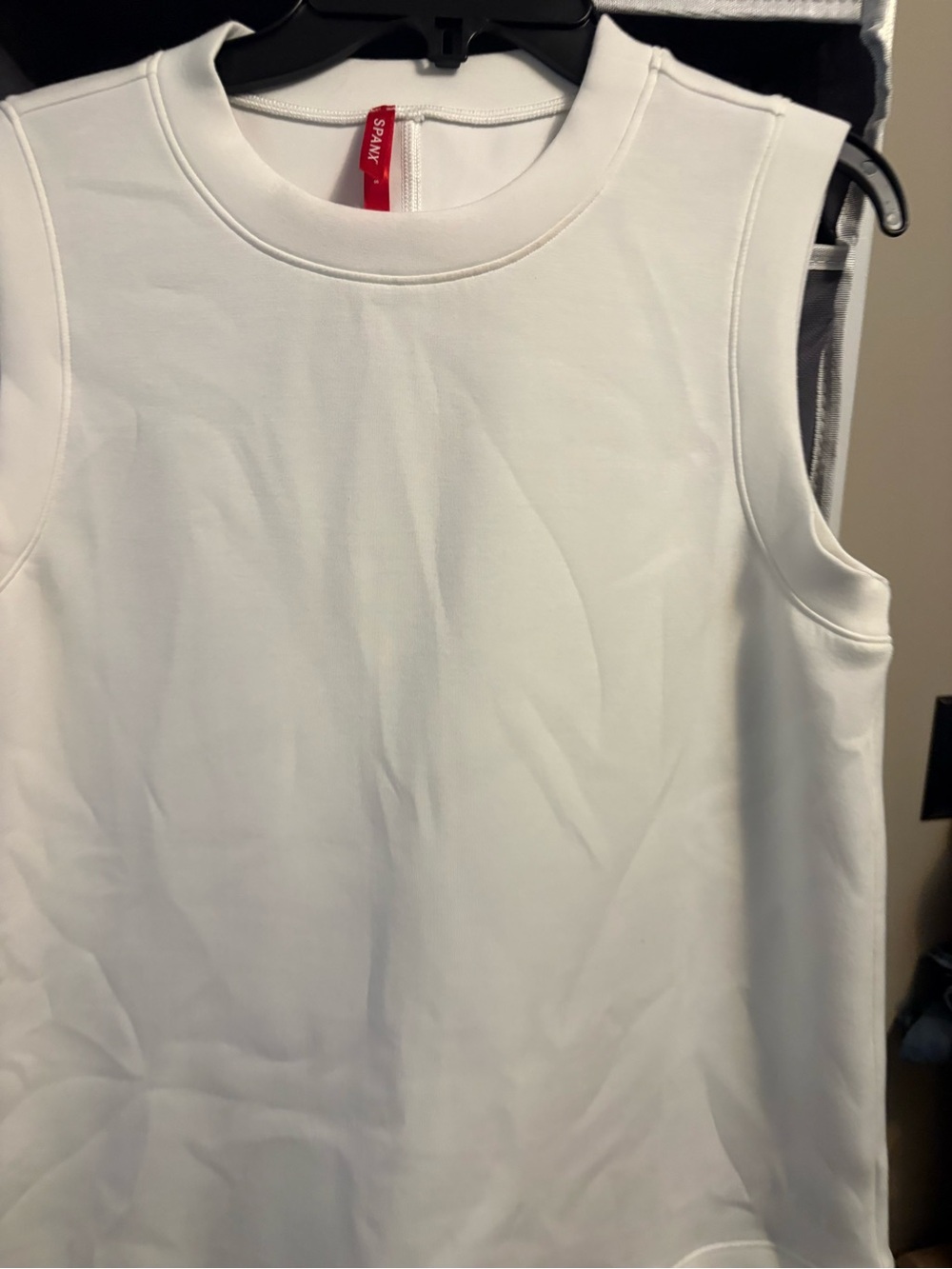 SPANX White Sleeveless Crewneck Tank - Picture 4 of 10